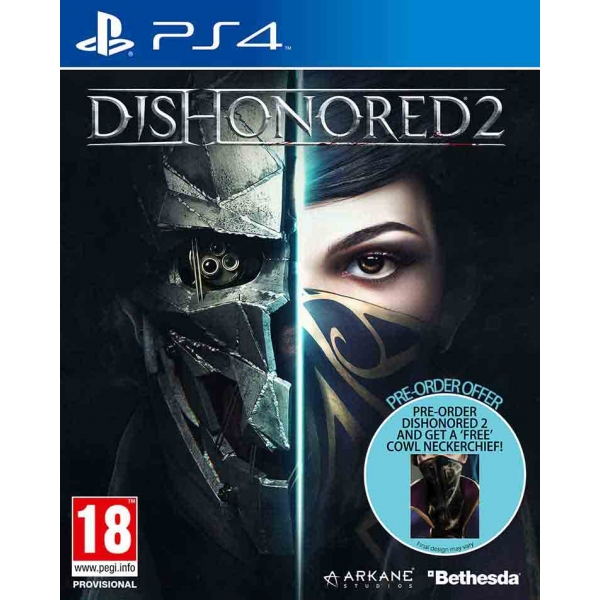 Dishonored 2 PS4 Game (Imperial Assassin's DLC) + COWL Neckerchief Dishonored 2 PS4 Game (Imperial Assassin's DLC) + COWL Neckerchief